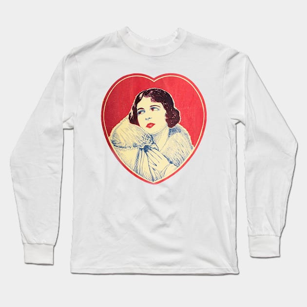 The Romantic Heartbroken Girl Long Sleeve T-Shirt by Marccelus